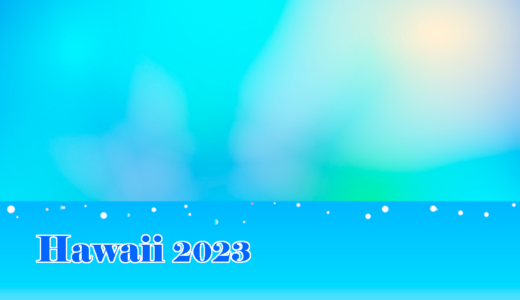 旅の行程表　2023 Summer ハワイ　７泊９日の旅